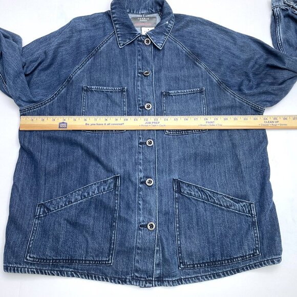 NEW Torrid Women's Tencel Chore Jacket Barn Coat Lightweight Jean Jacket Large - Picture 7 of 10